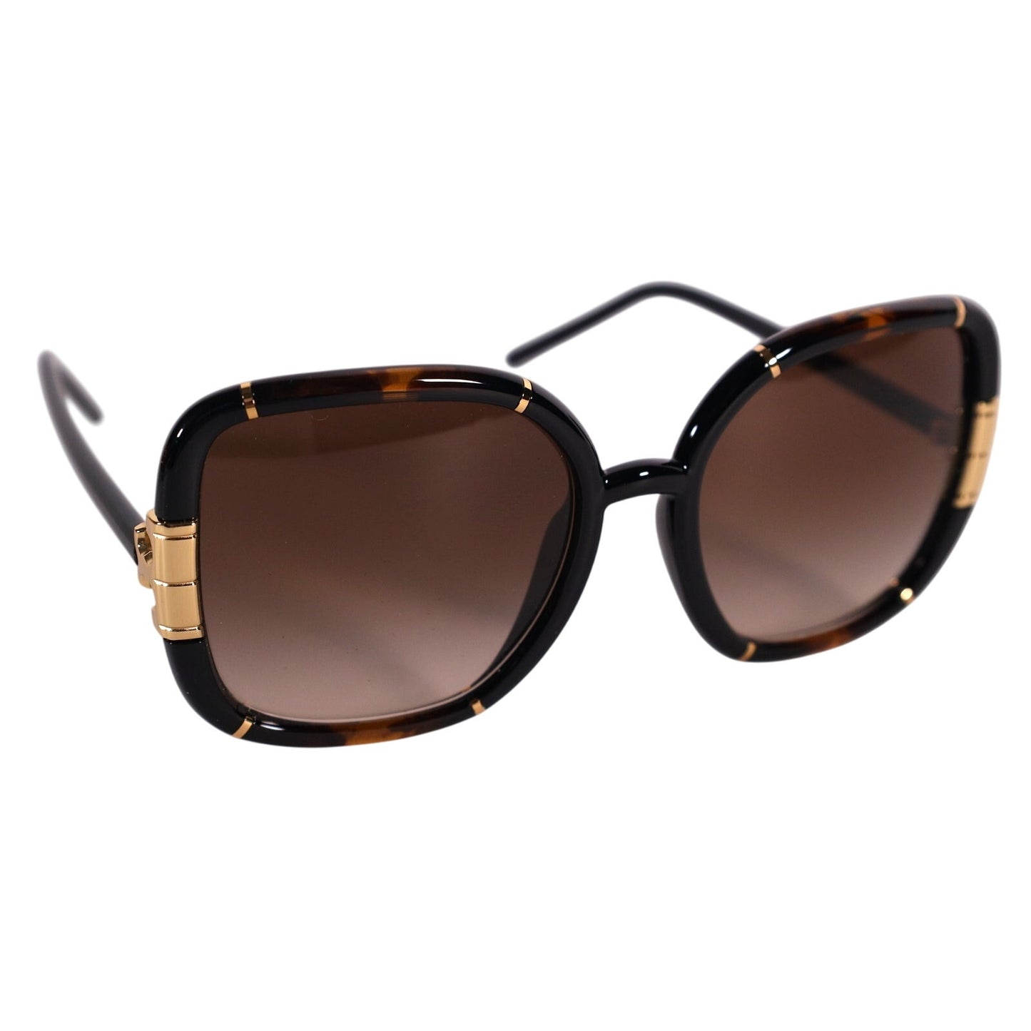 Tory Burch Eleanor Oversized Square Womens Sunglasses-Dark Tortoise/Brown