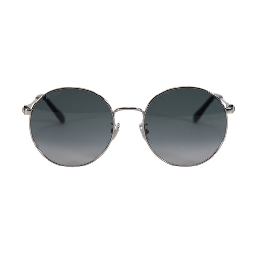 Jimmy Choo Round Metal Women’s Sunglasses – Palladium / Gray Gradient