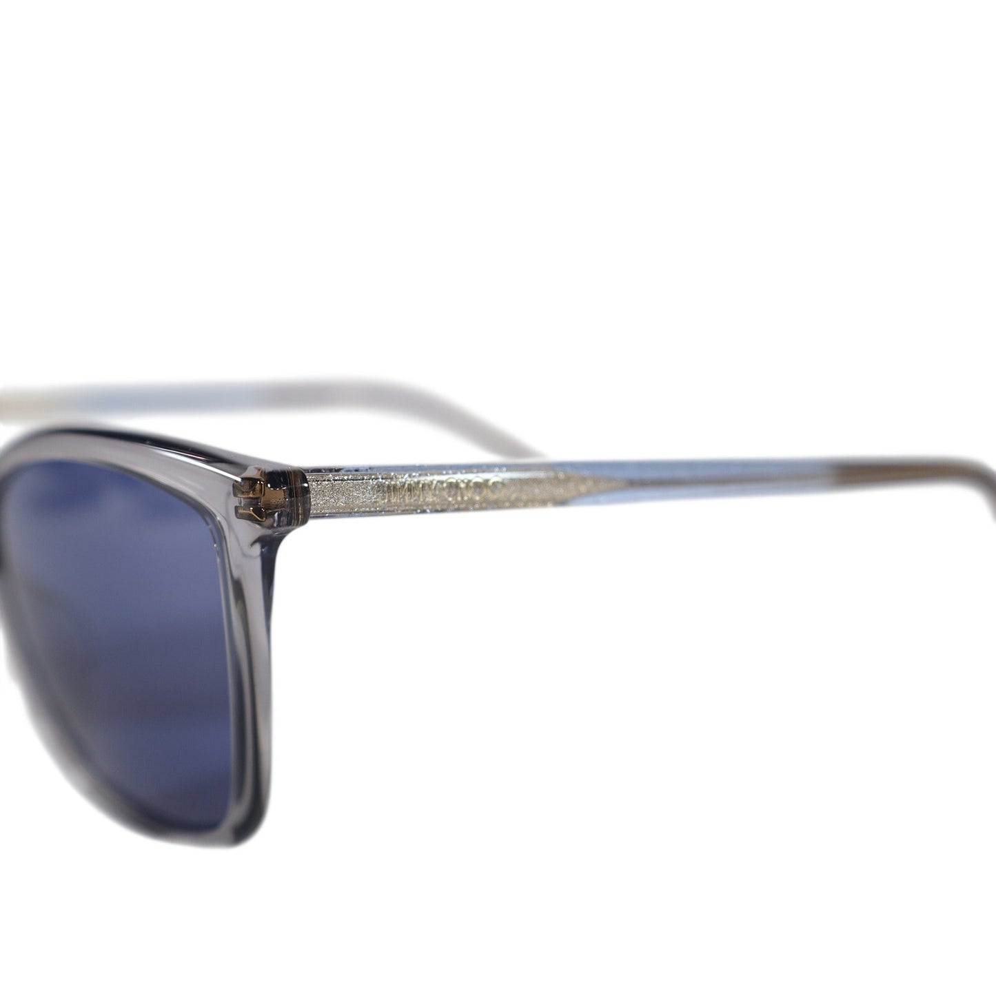 Jimmy Choo Cat Eye Women's Designer Sunglasses - Transparent Grey / Blue