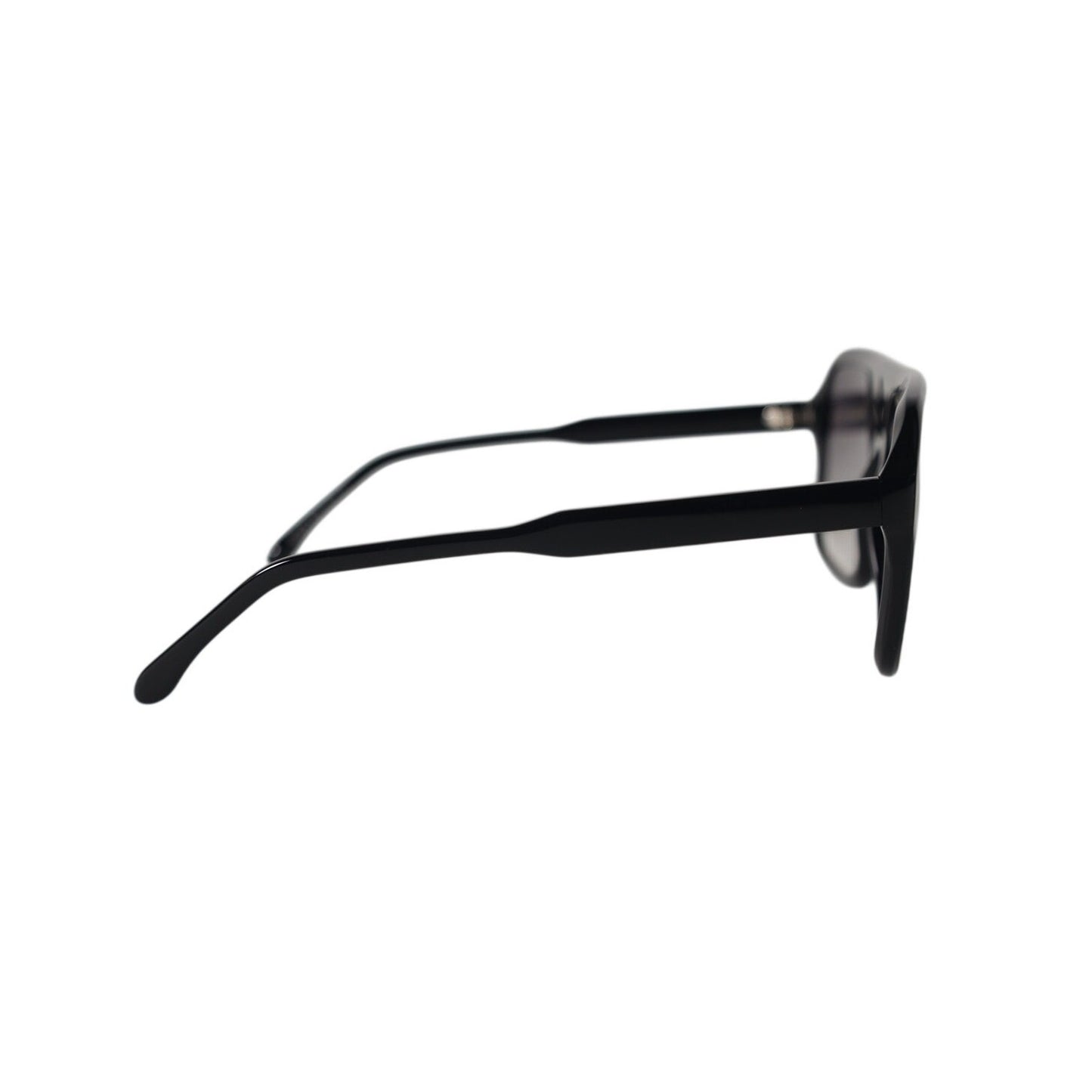 Isabel Marant Square Designer Sunglasses - Shiny Black / Grey Gradient