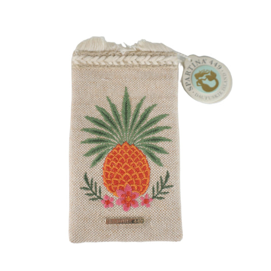 Spartina 449 Canvas Embroidered Sunglass Case - Alljoy Landing Pineapple