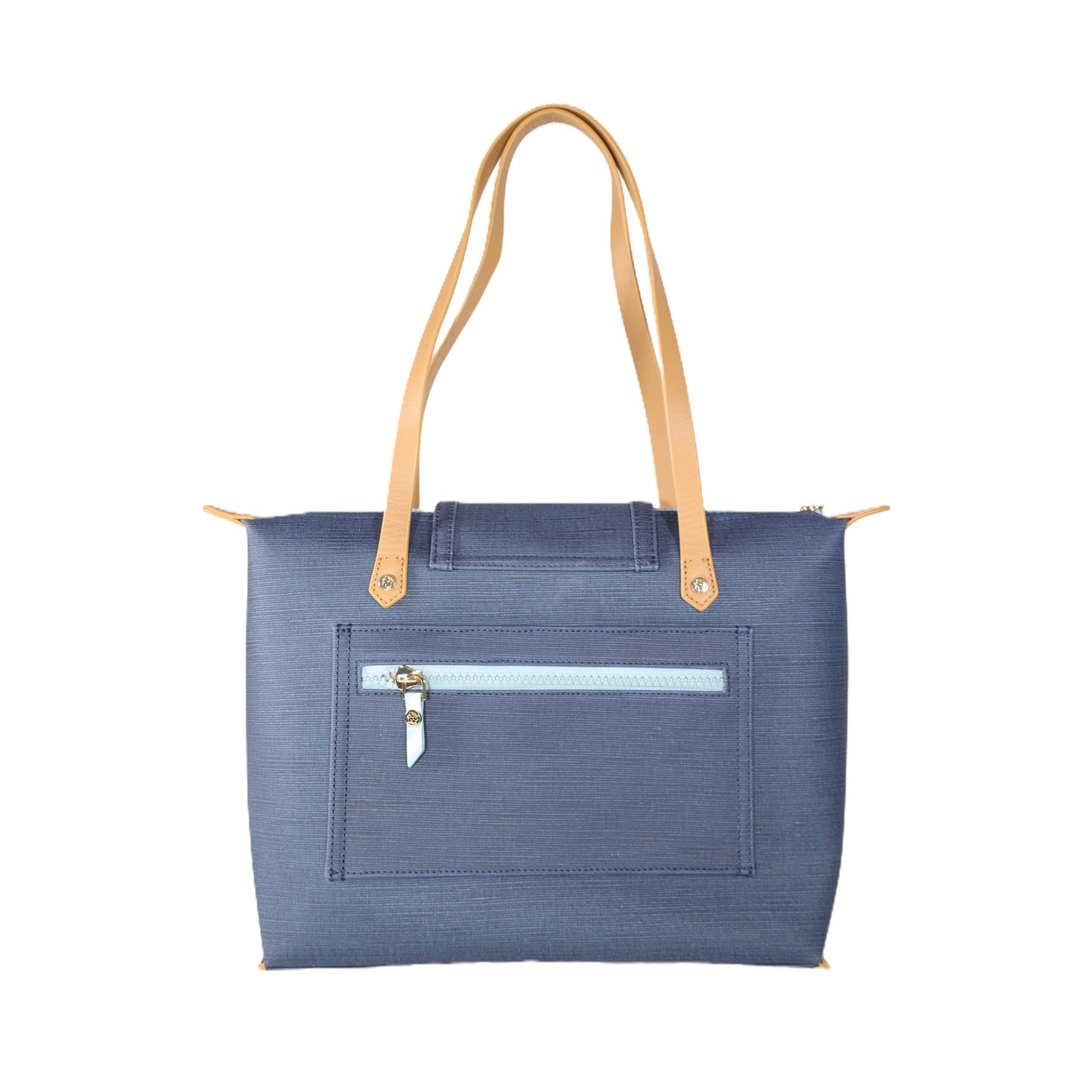 Spartina 449 Armada Zip Travel Tote Bag – Navy Blue Stripe