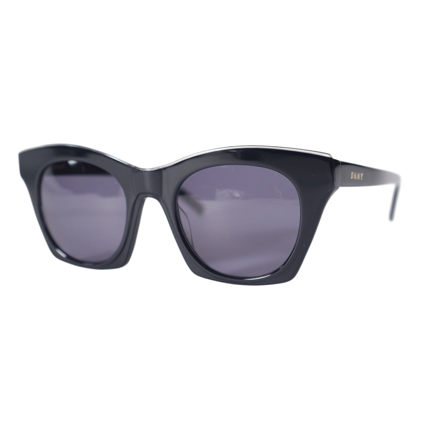DKNY Square Cat Eye Women's Designer Sunglasses – Black / Grey