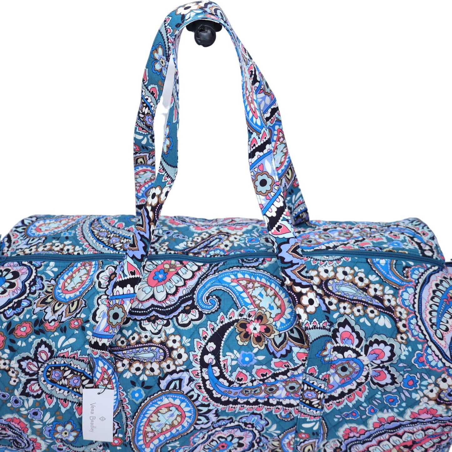 Vera Bradley XL Traveler Quilted Cotton Duffel Bag - Haymarket Paisley Jewel