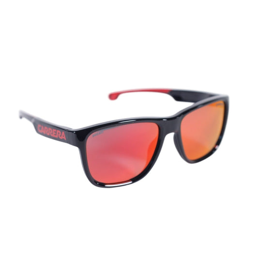 Carrera x Ducati Square Lightweight Sunglasses - Black Frame/Red Mirrored