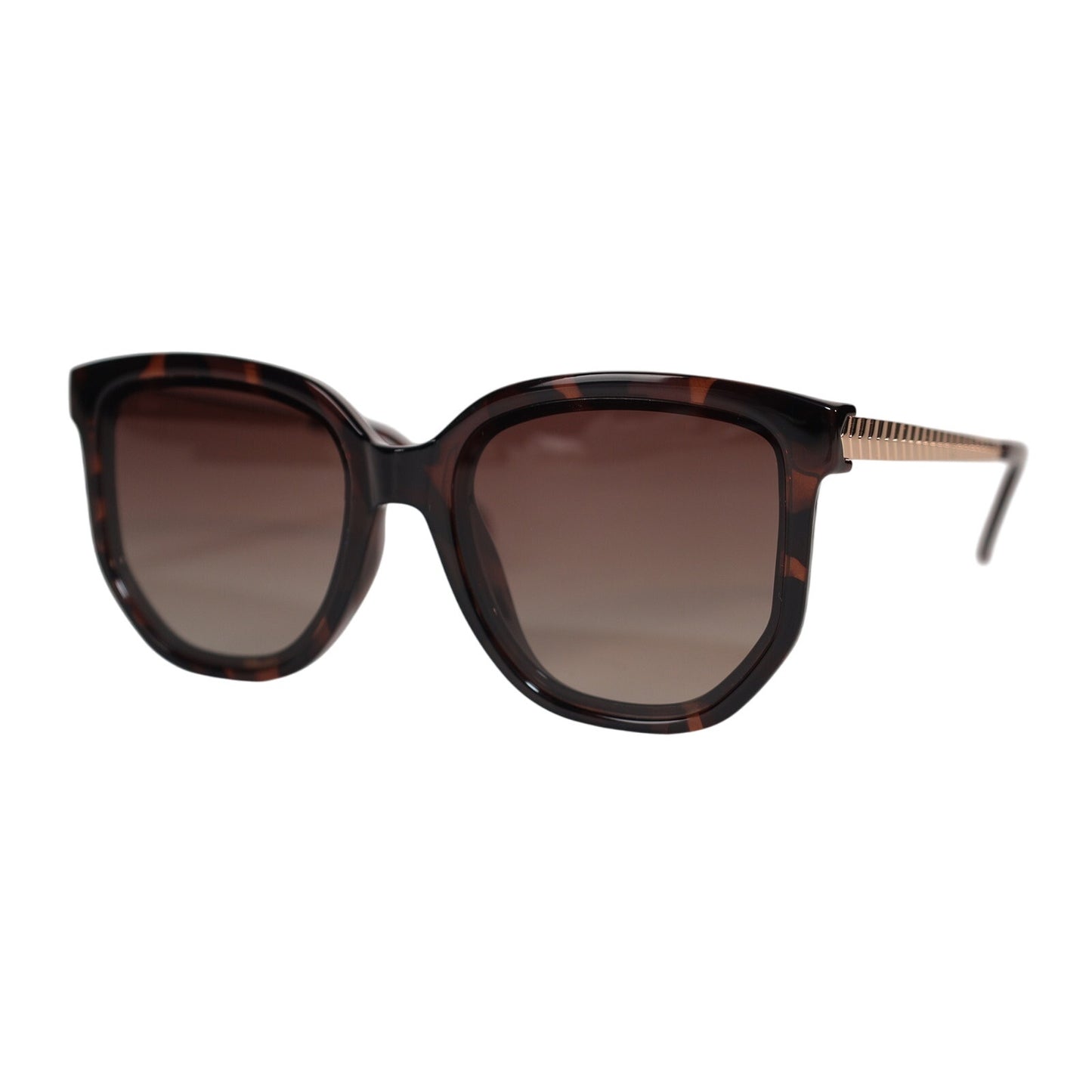 Quay Australia COFFEE RUN Polarized Round Womens Sunglasses-Tortoise/Brown