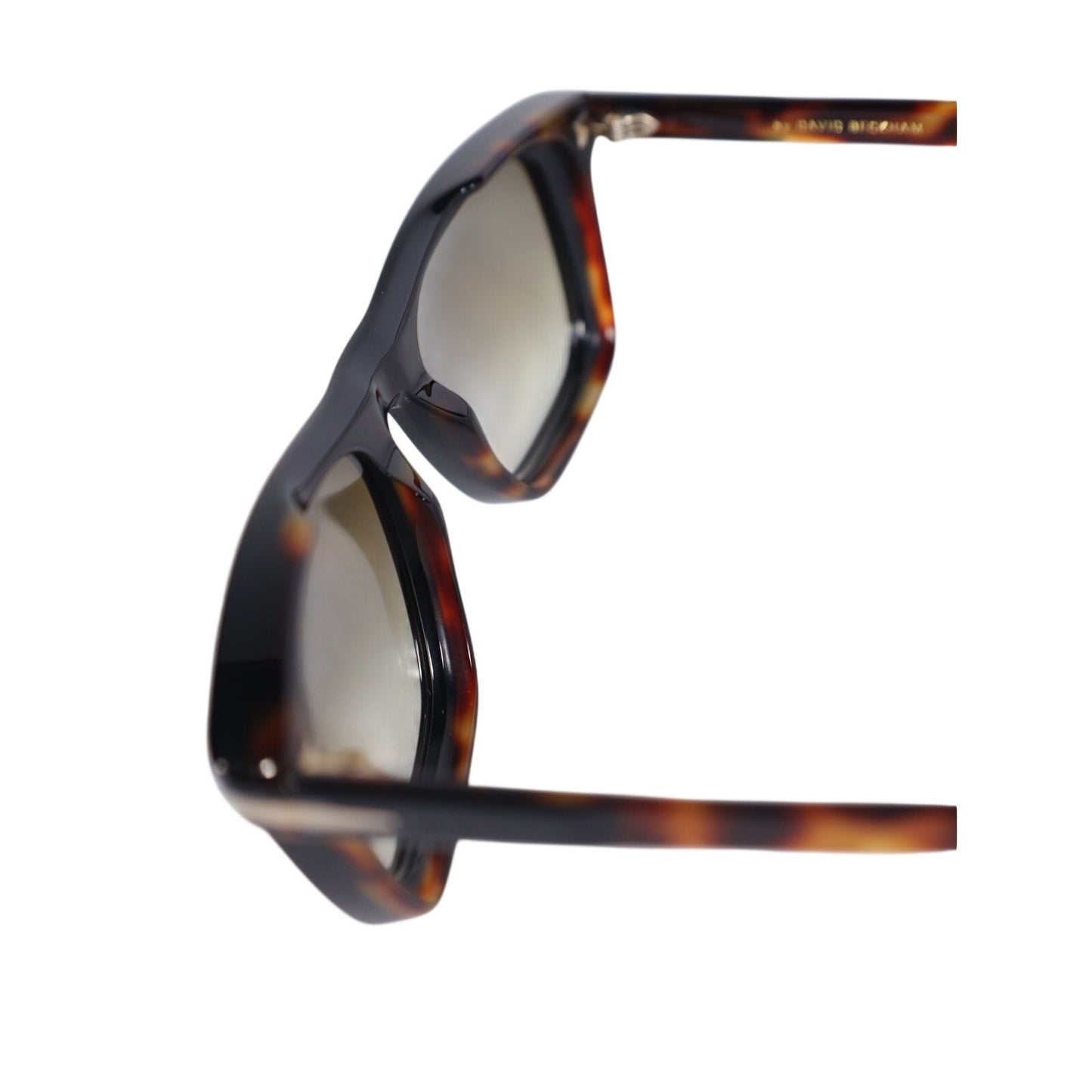 David Beckham Square Men's Designer Sunglasses - Black / Tortoise Arms