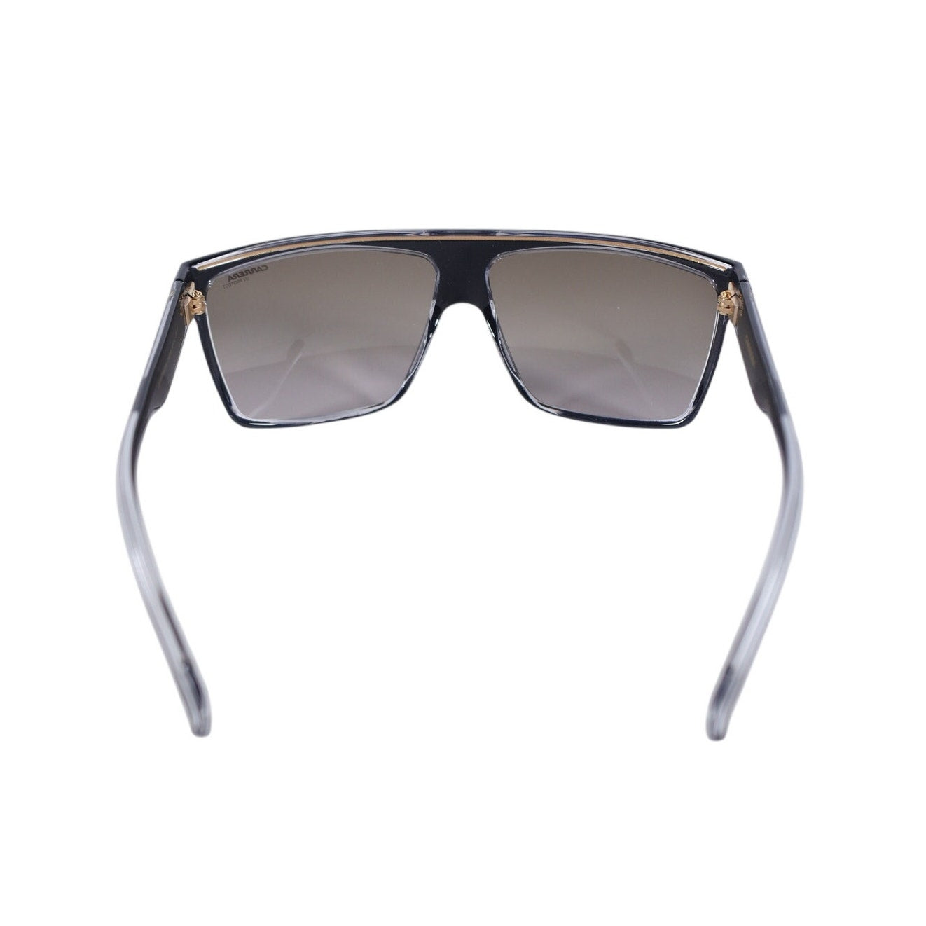 Carrera Men's Square Lightweight Sunglasses - Black Gold / Brown Gradient