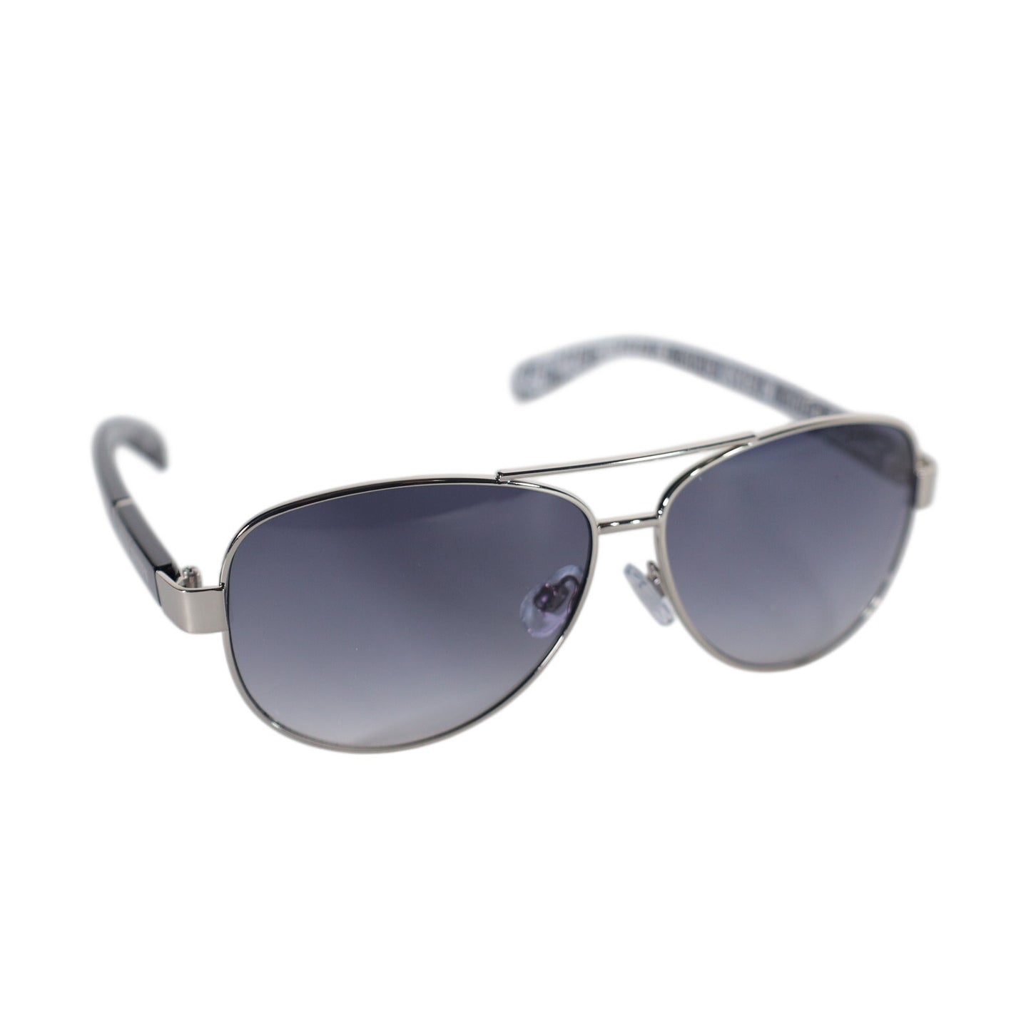 Steve Madden MARINER Metal Aviator Sunglasses - Silver / Grey