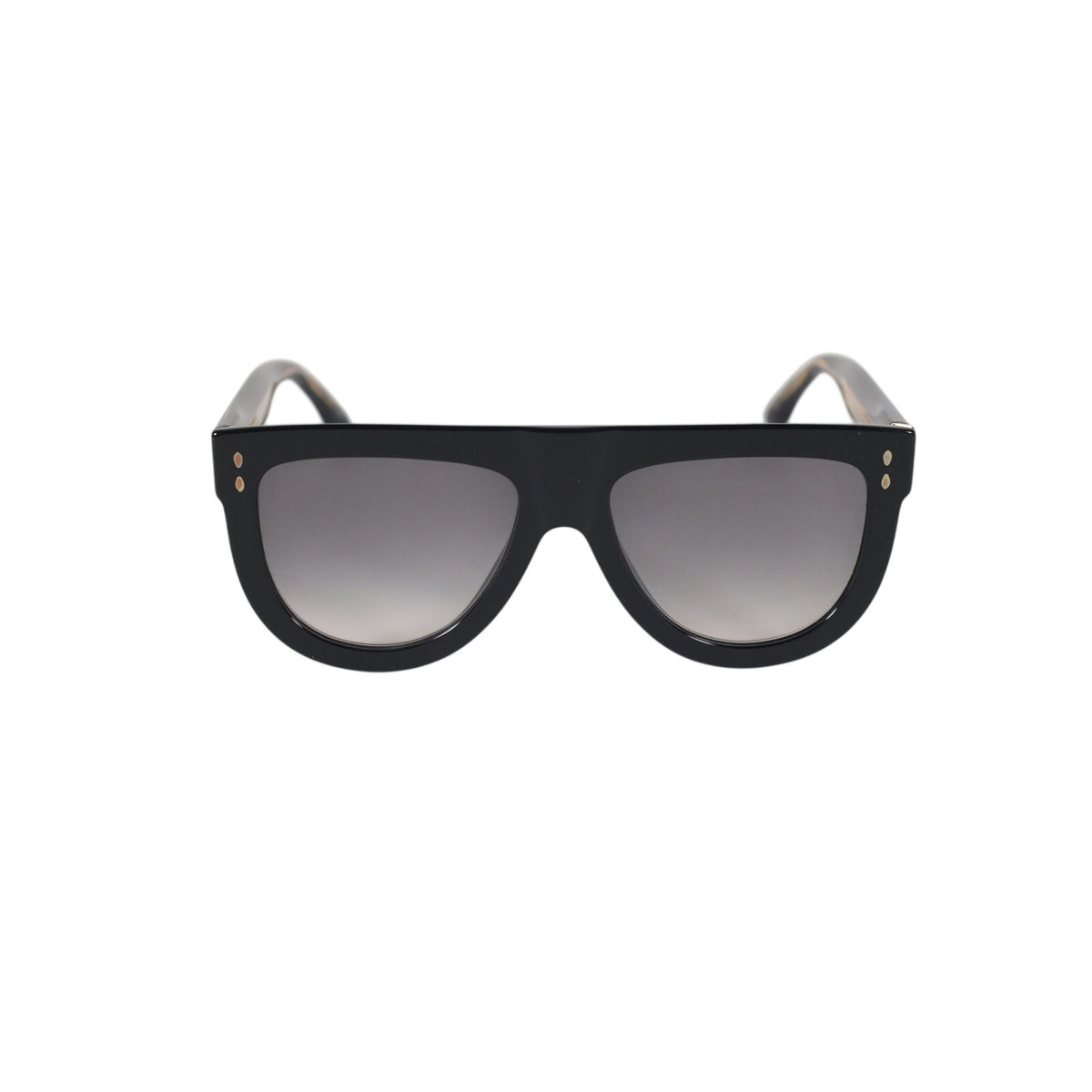 Isabel Marant Flat-Top Aviator Sunglasses – Black / Grey Gradient