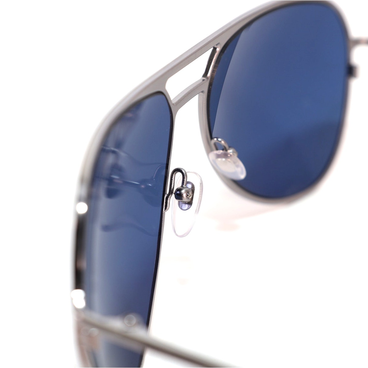 Montblanc Mens Aviator Sunglasses - Gunmetal Grey/Blue