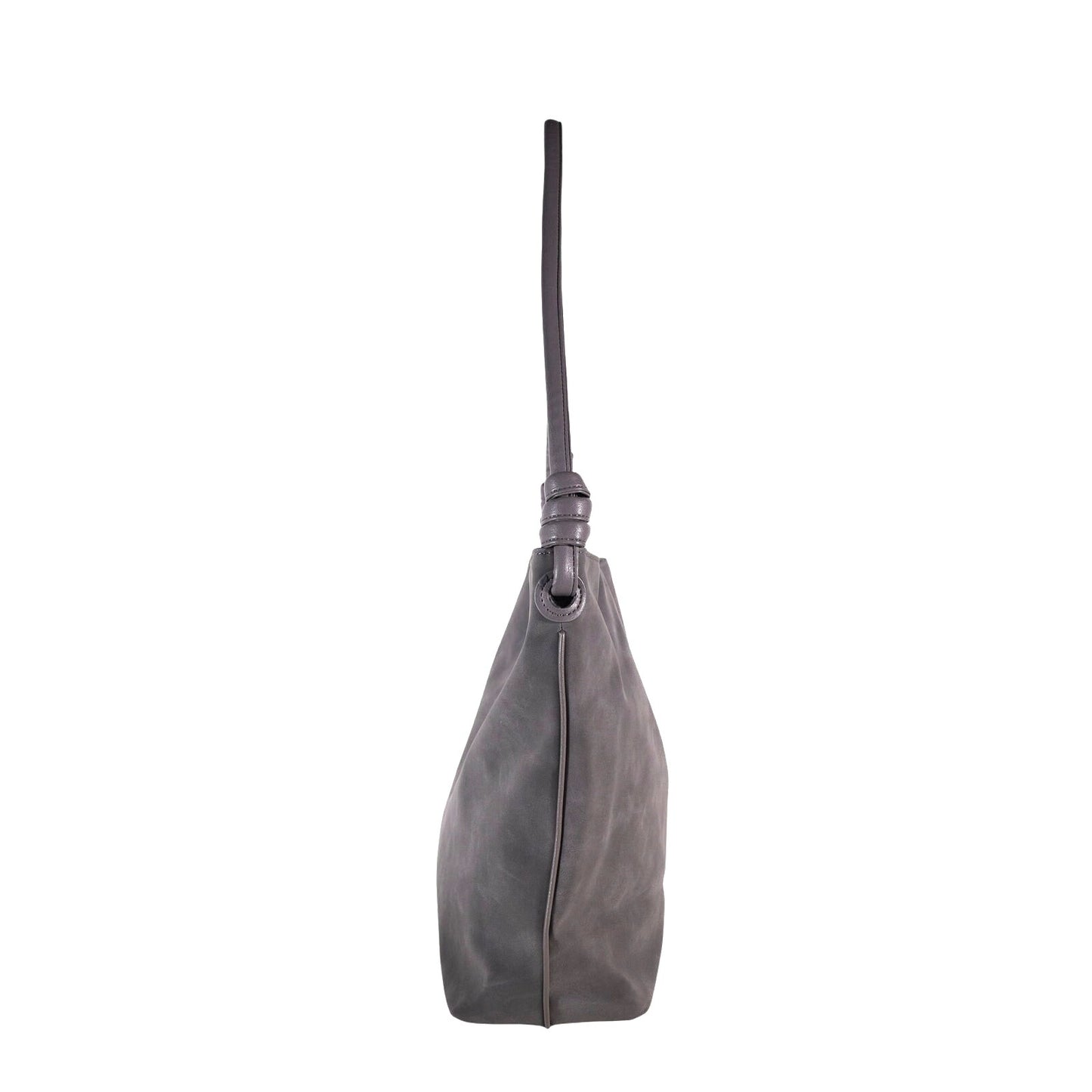 8 Other Reasons Betsy Slouch Tote Shoulder Bag – Stone Gray Suedette
