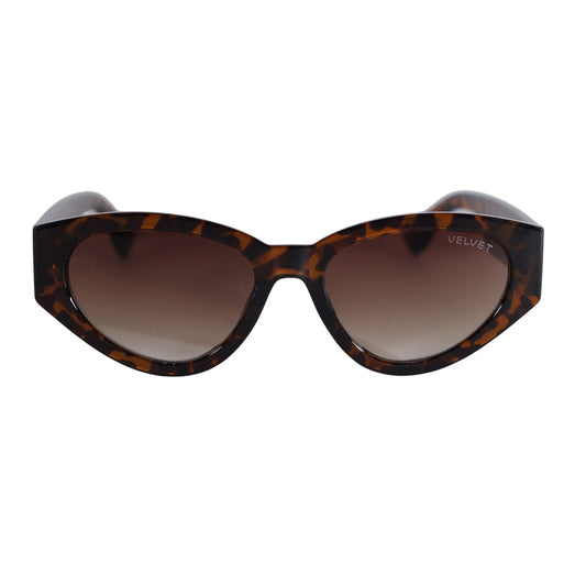 Velvet Eyewear ROSA Cat Eye Womens Sunglasses - Tortoise / Brown Gradient
