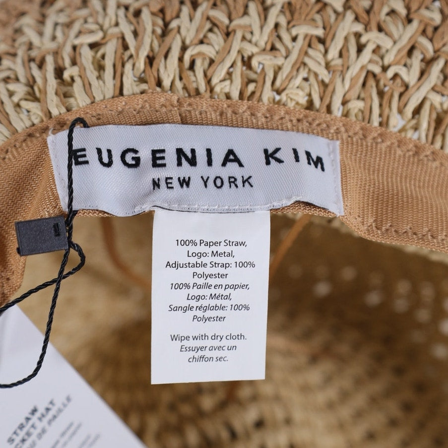Eugenia Kim - Bailey Natural Ombre Straw Bucket Hat - Natural Tan / Brown