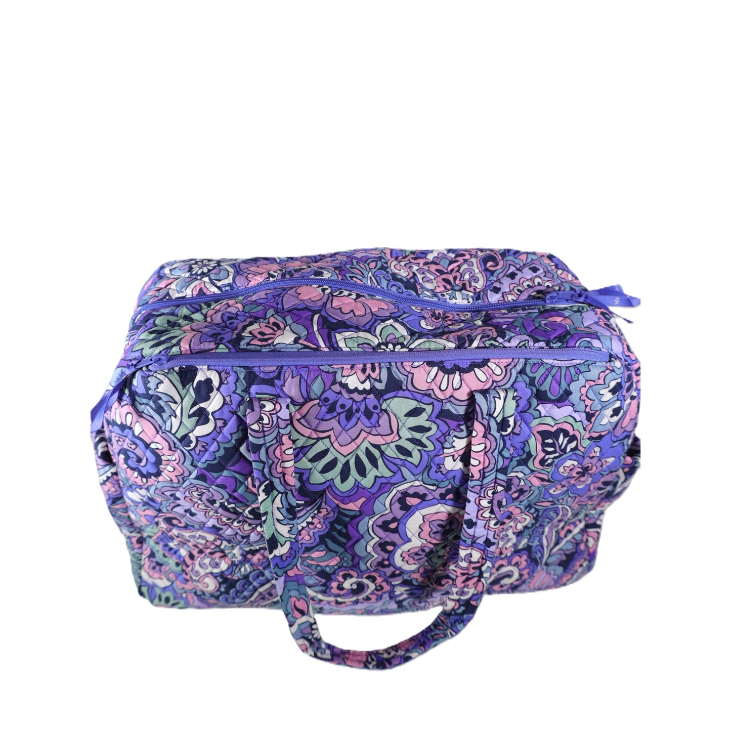 Vera Bradley Large Cotton Quilted Weekender Travel Bag - Floral Swirls