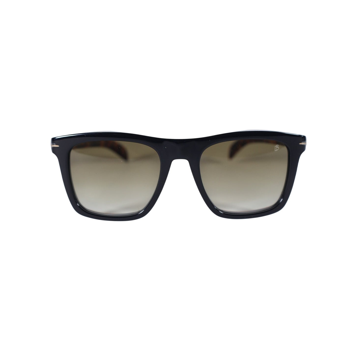 David Beckham Square Men's Designer Sunglasses - Black / Tortoise Arms