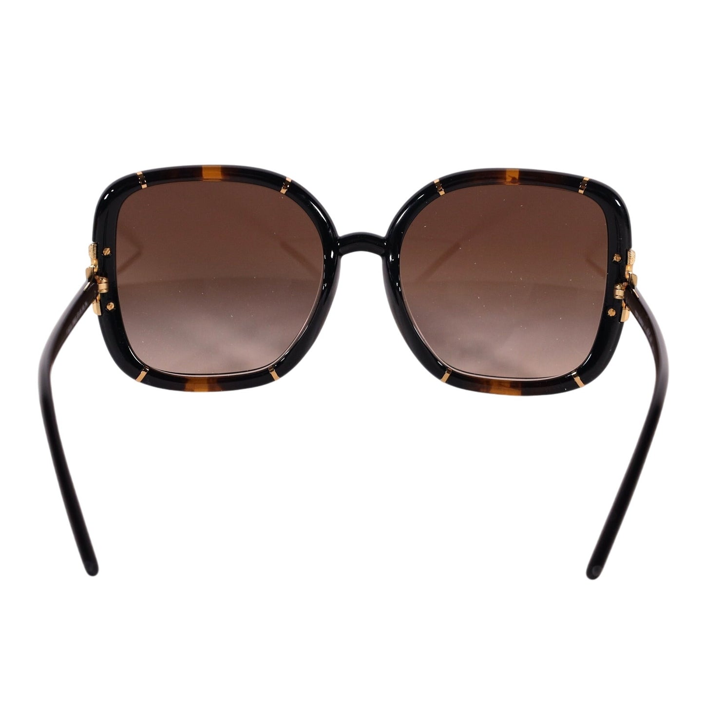 Tory Burch Eleanor Oversized Square Womens Sunglasses-Dark Tortoise/Brown