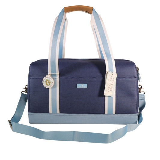 Spartina 449 Armada Travel Duffle Bag - Navy Blue Stripe