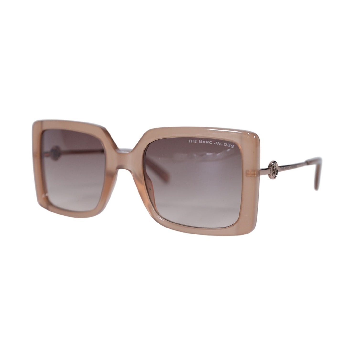 Marc Jacobs Square Oversized Womens Sunglasses - Beige / Brown