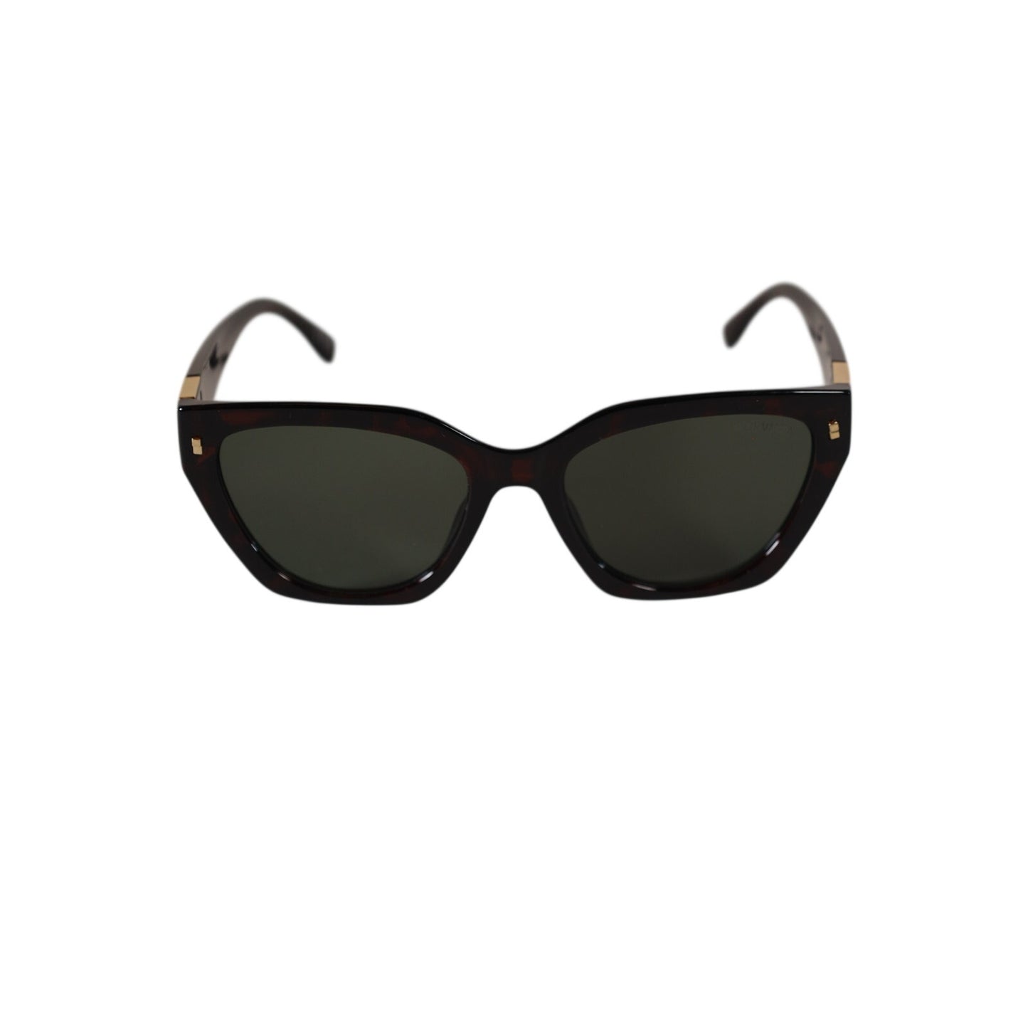 Steve Madden SHAINEY Cat Eye Women's Sunglasses - Dark Tortoise / Green