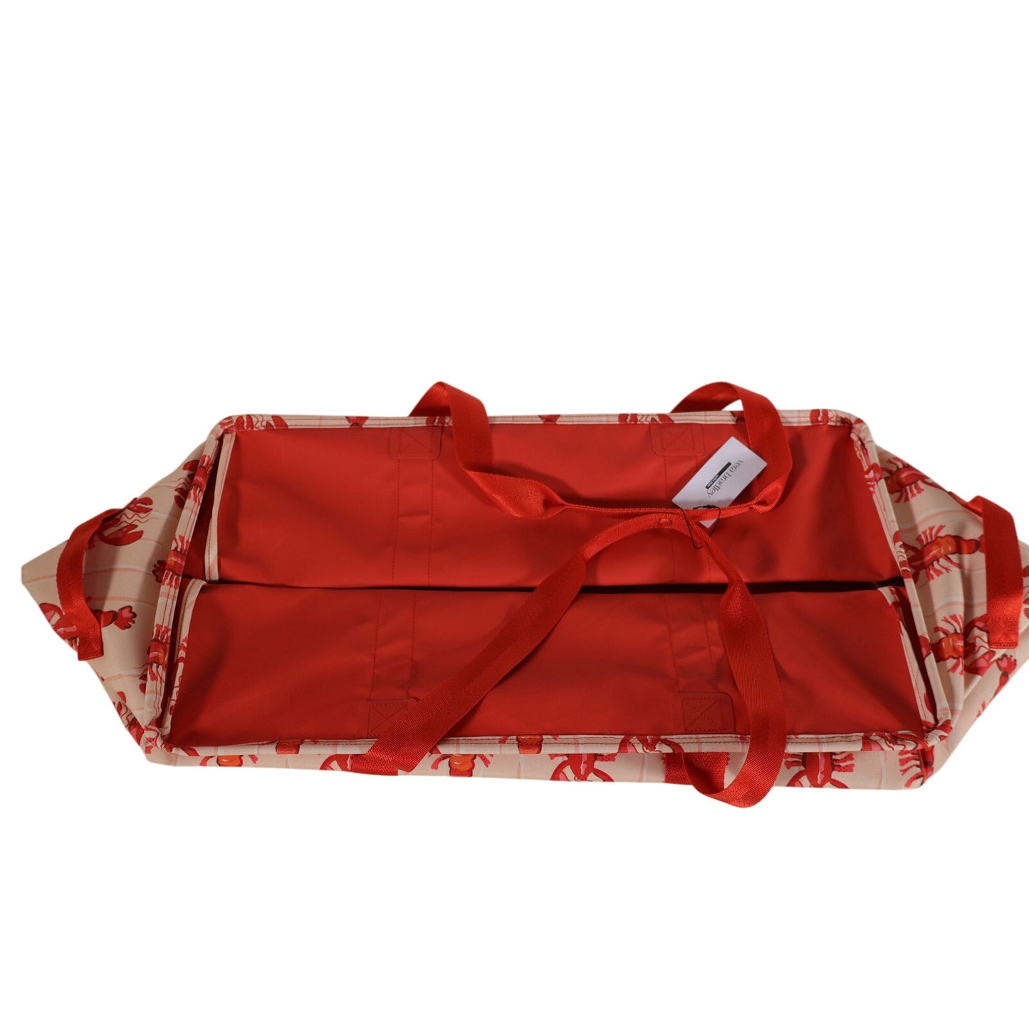 Vera Bradley Large Collapsible Storage Car Tote - Lobster Clause