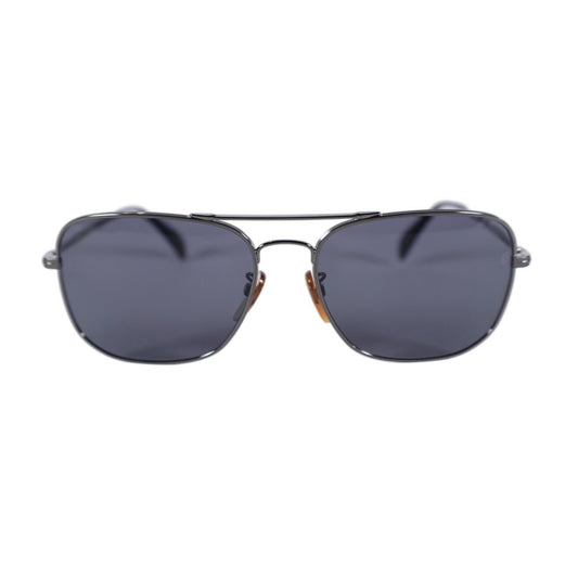 David Beckham Square Aviator Polarized Men's Sunglasses–Dark Ruthenium/Gray