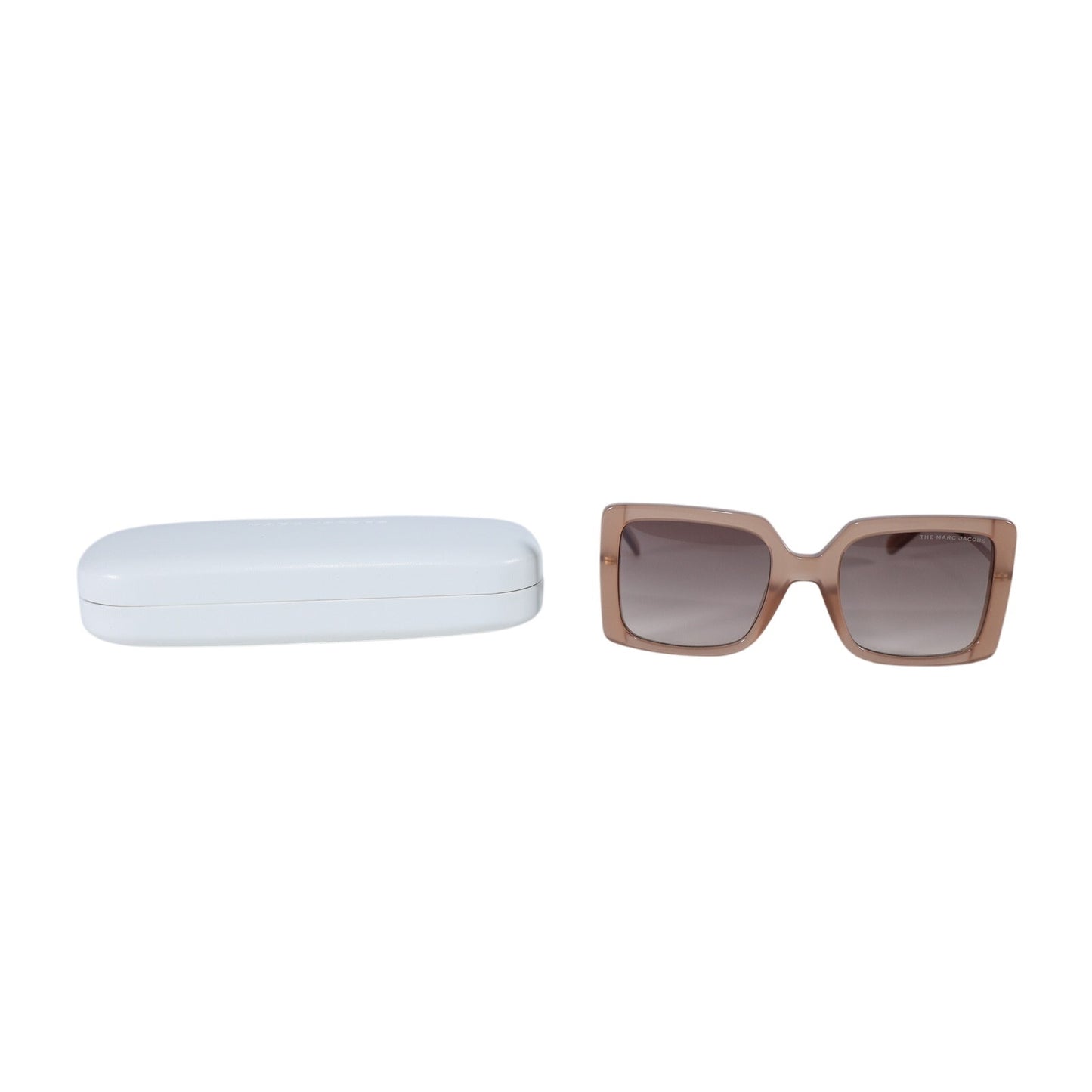 Marc Jacobs Square Oversized Womens Sunglasses - Beige / Brown