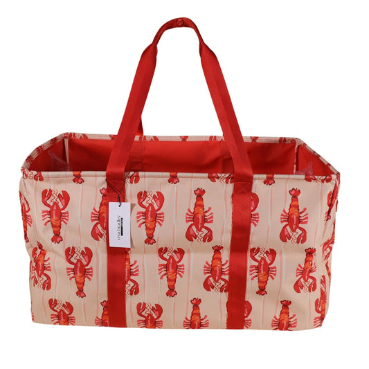 Vera Bradley Large Collapsible Storage Car Tote - Lobster Clause