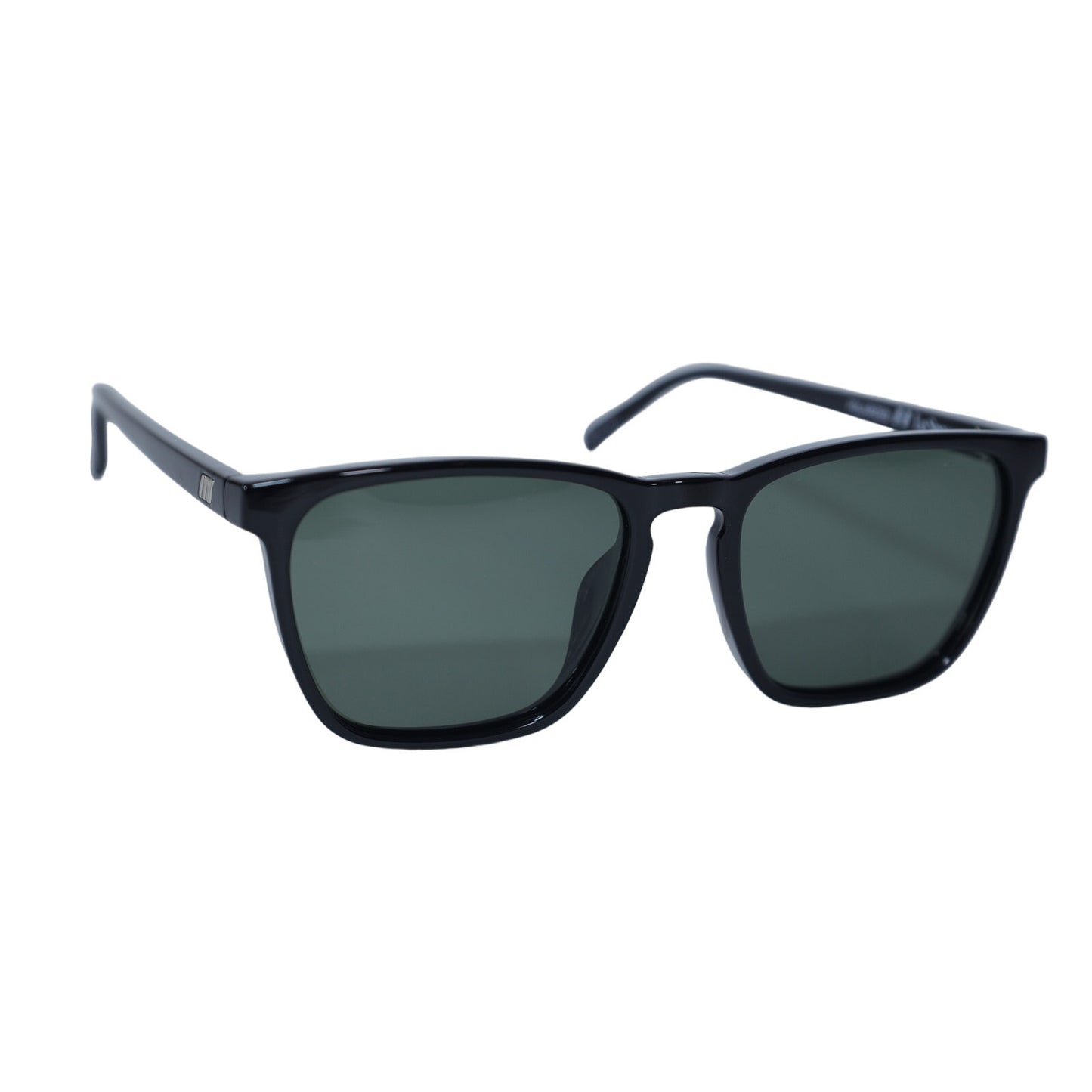 Le Specs BAD MEDICINE D Frame Square Sunglasses - Black / Khaki Green