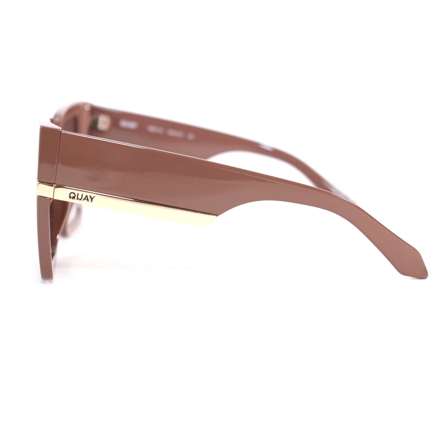 Quay Australia NOTORIOUS Oversized Square Womens Sunglasses - Doe/Brown