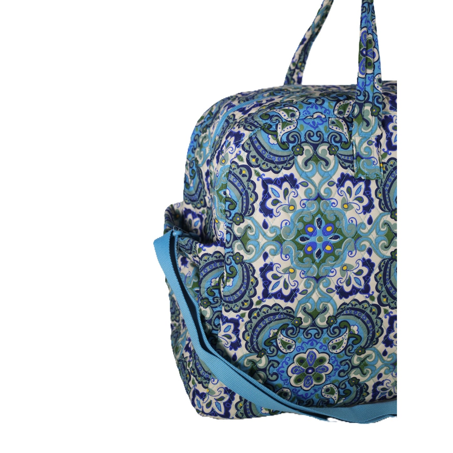 Vera Bradley Large Cotton Quilted Weekender Travel Bag - Maritime Medallion