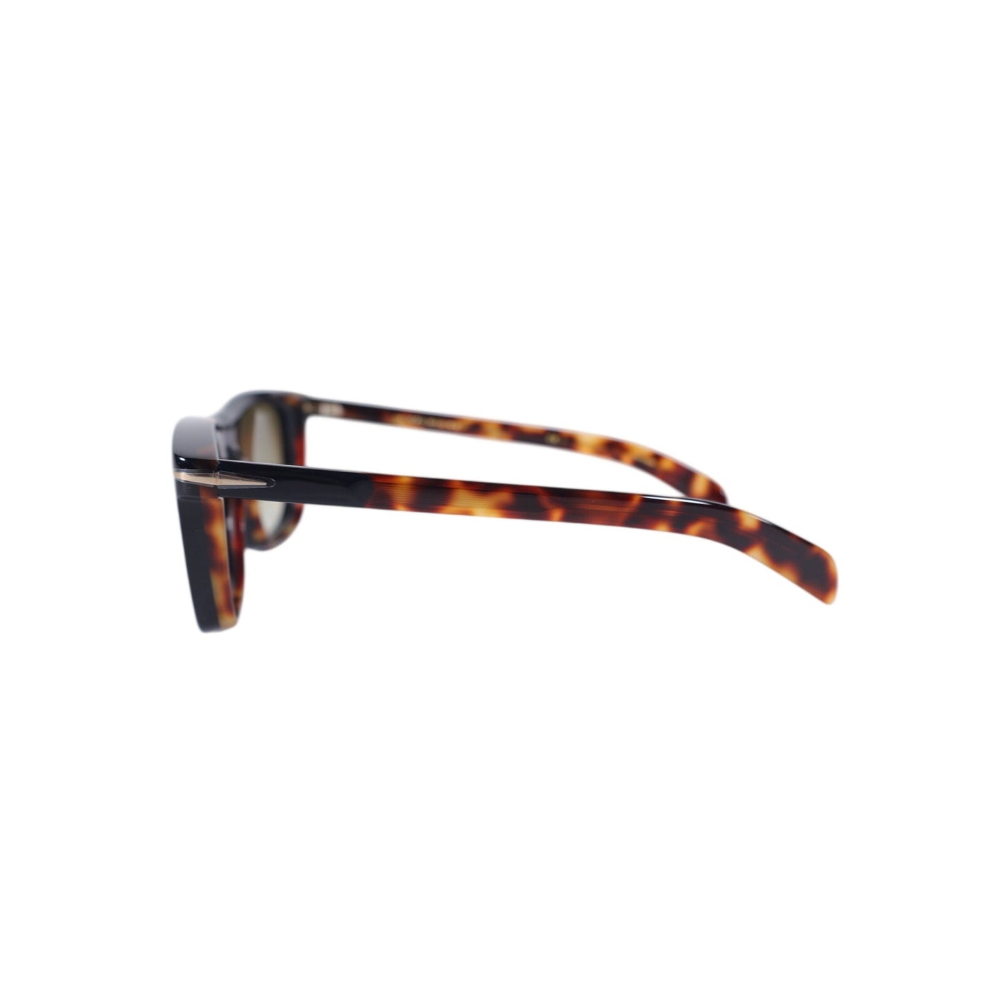 David Beckham Square Men's Designer Sunglasses - Black / Tortoise Arms