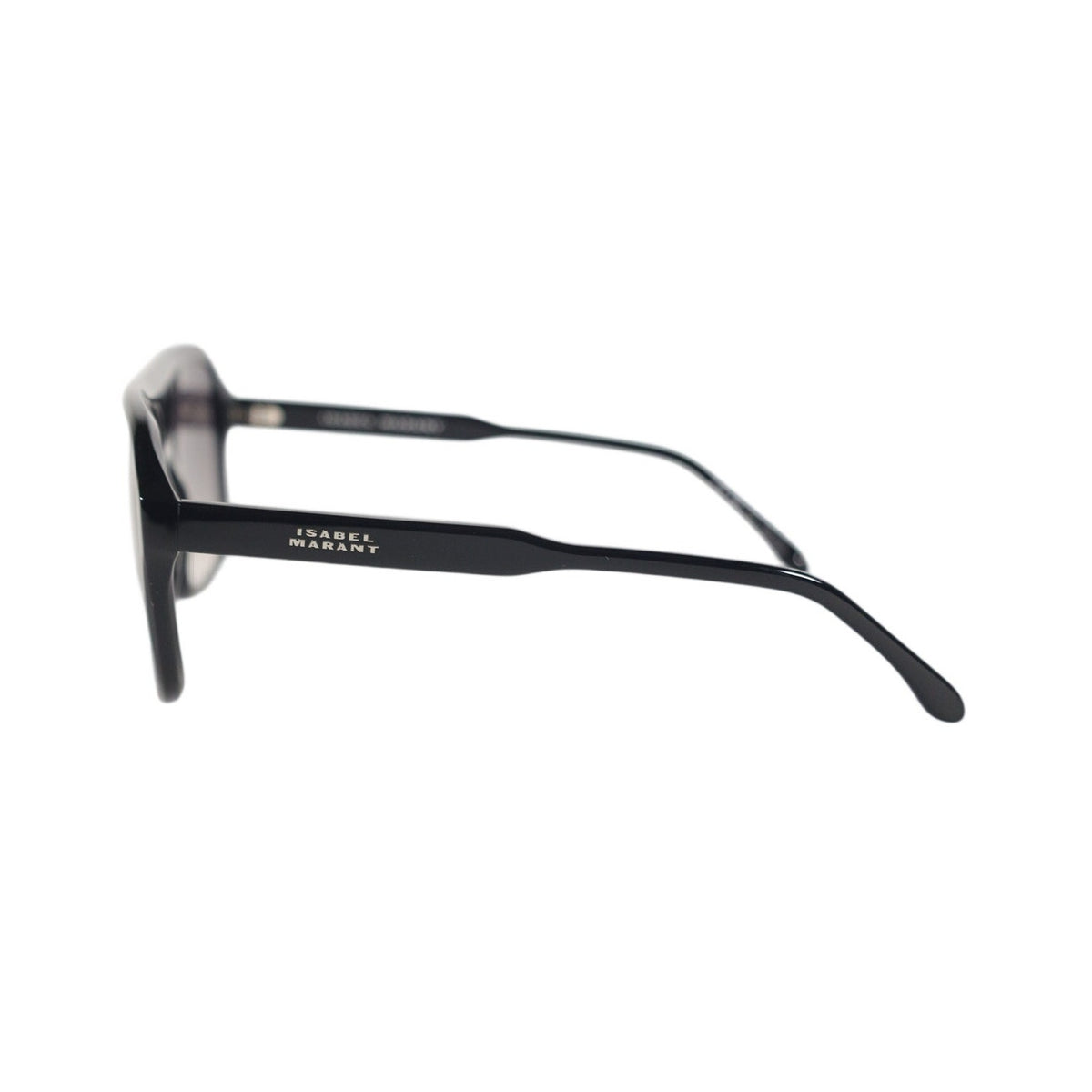 Isabel Marant Square Designer Sunglasses - Shiny Black / Grey Gradient