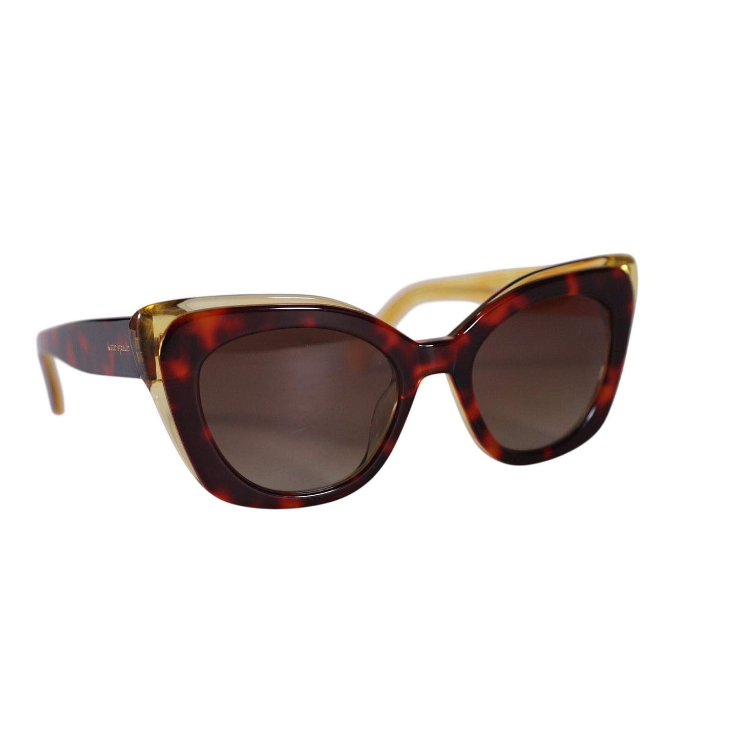 Kate Spade MARIGOLD Cat Eye Polarized Sunglasses - Havana / Brown
