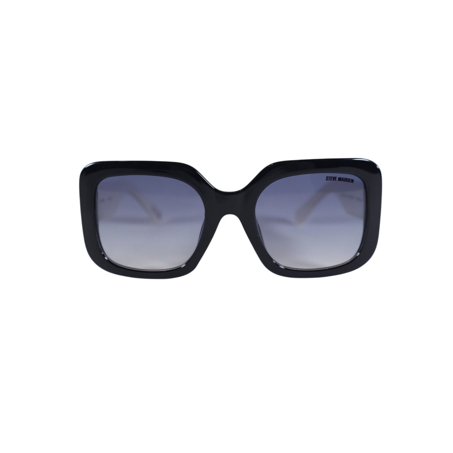 Steve Madden MARGIA Oversized Square Sunglasses - Black / White