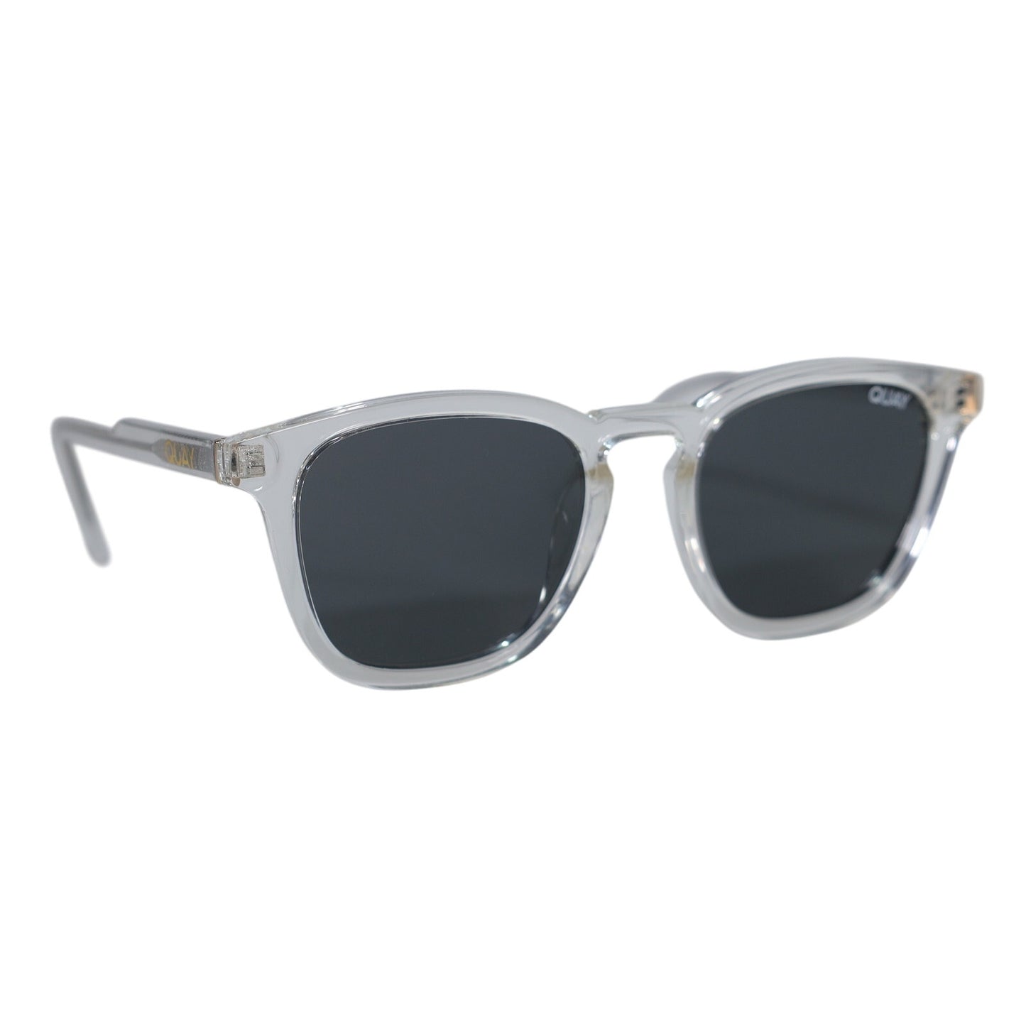 Quay Australia JACKPOT Round Sunglasses - Clear / Smoke