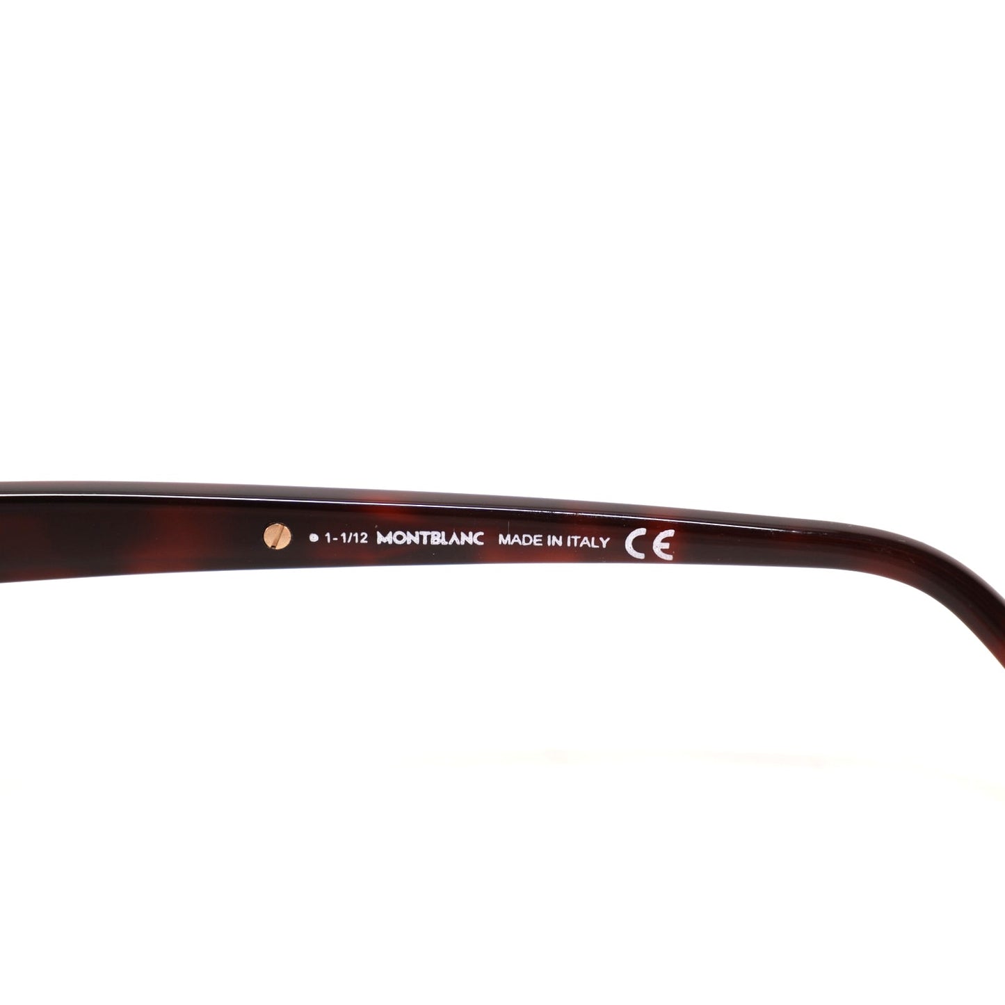 Montblanc Rectangle Sunglasses - Dark Brown Havana / Brown Gradient