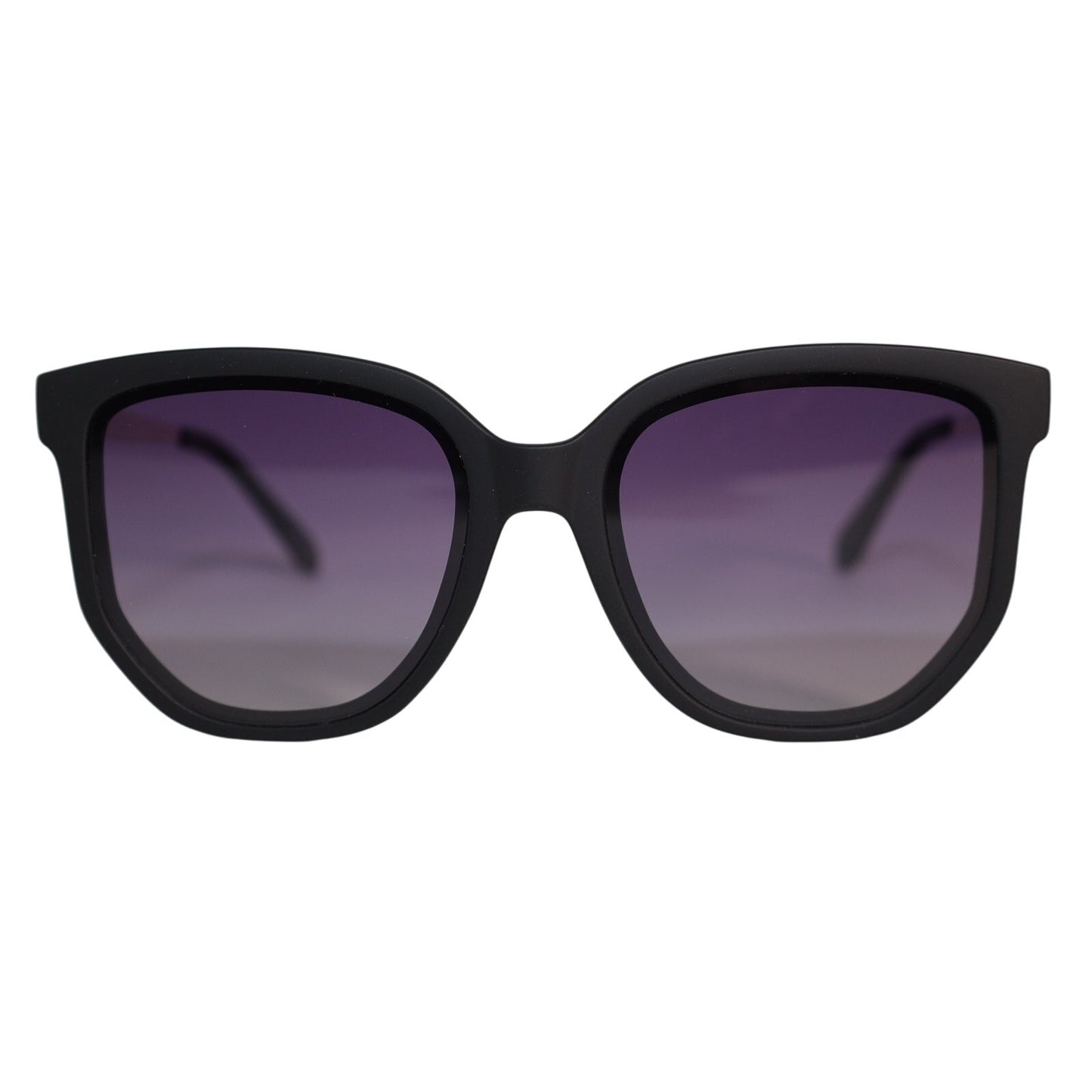 Quay Australia COFFEE RUN Polarized Round Womens Sunglasses - Black/Smoke