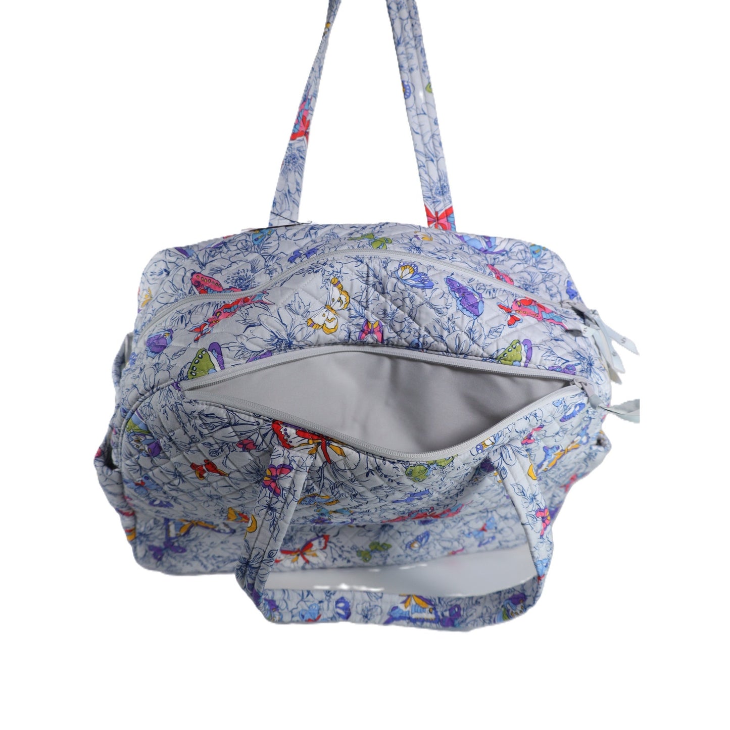 Vera Bradley Large Cotton Quilted Weekender Travel Bag - Butterflies