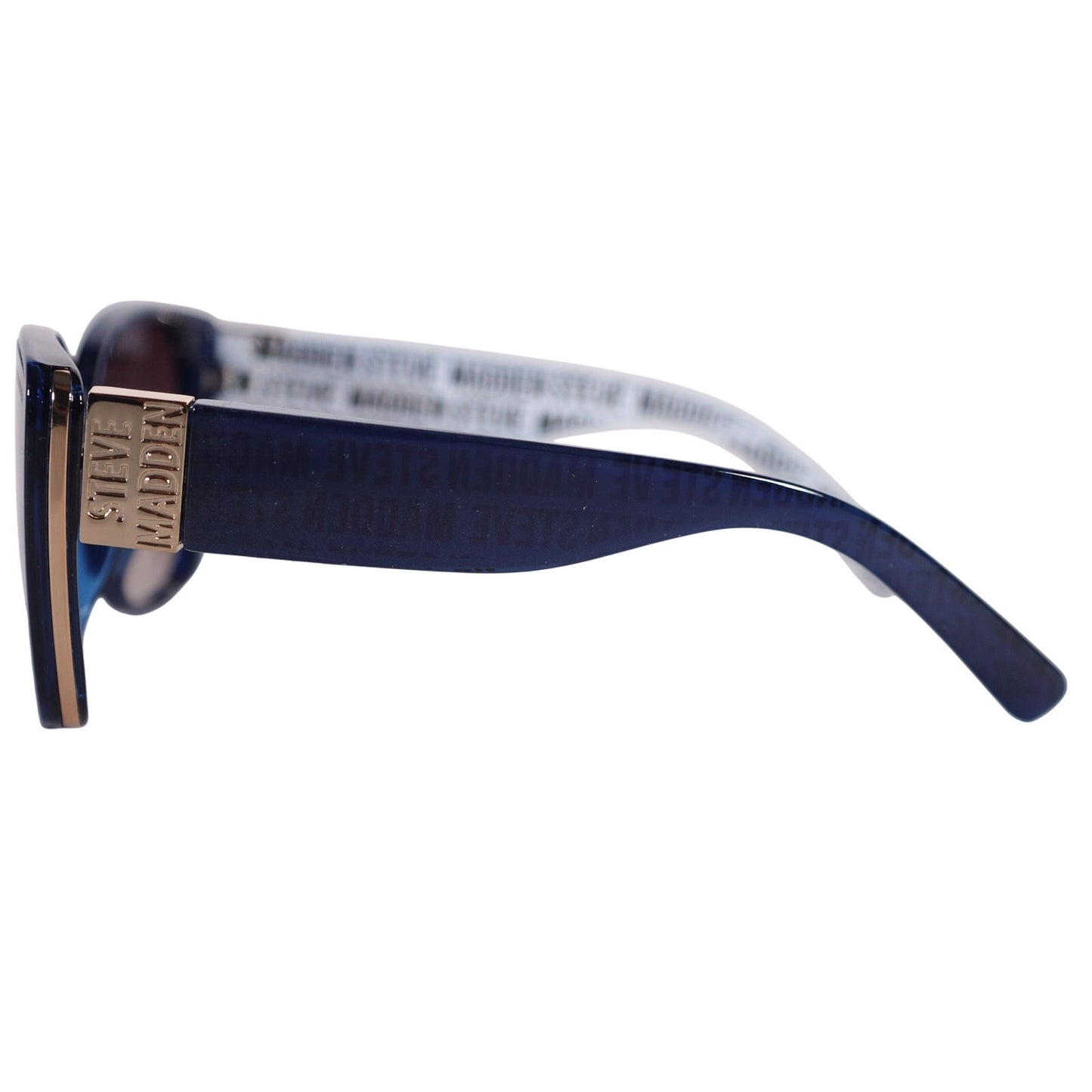 Steve Madden SHELBEA Oversized Cat Eye Sunglasses - Blue / Brown
