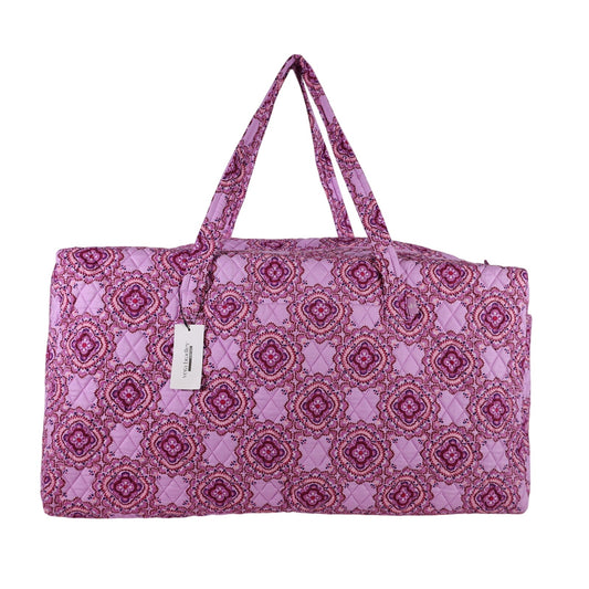 Vera Bradley XL Traveller Quilted Cotton Duffel Bag - Lavender Medallion
