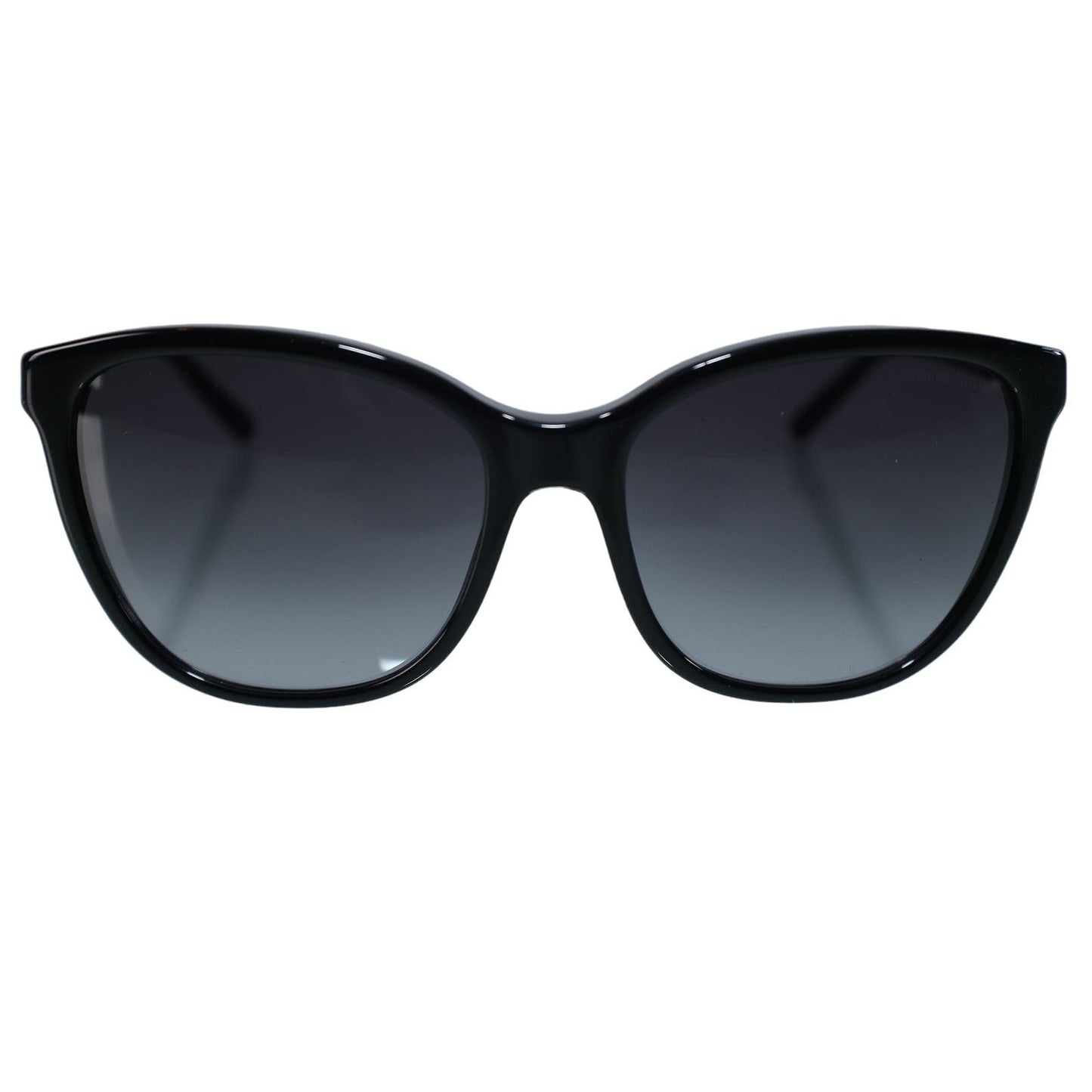 Emporio Armani Cat Eye Womens Sunglasses - Black/Gradient Grey