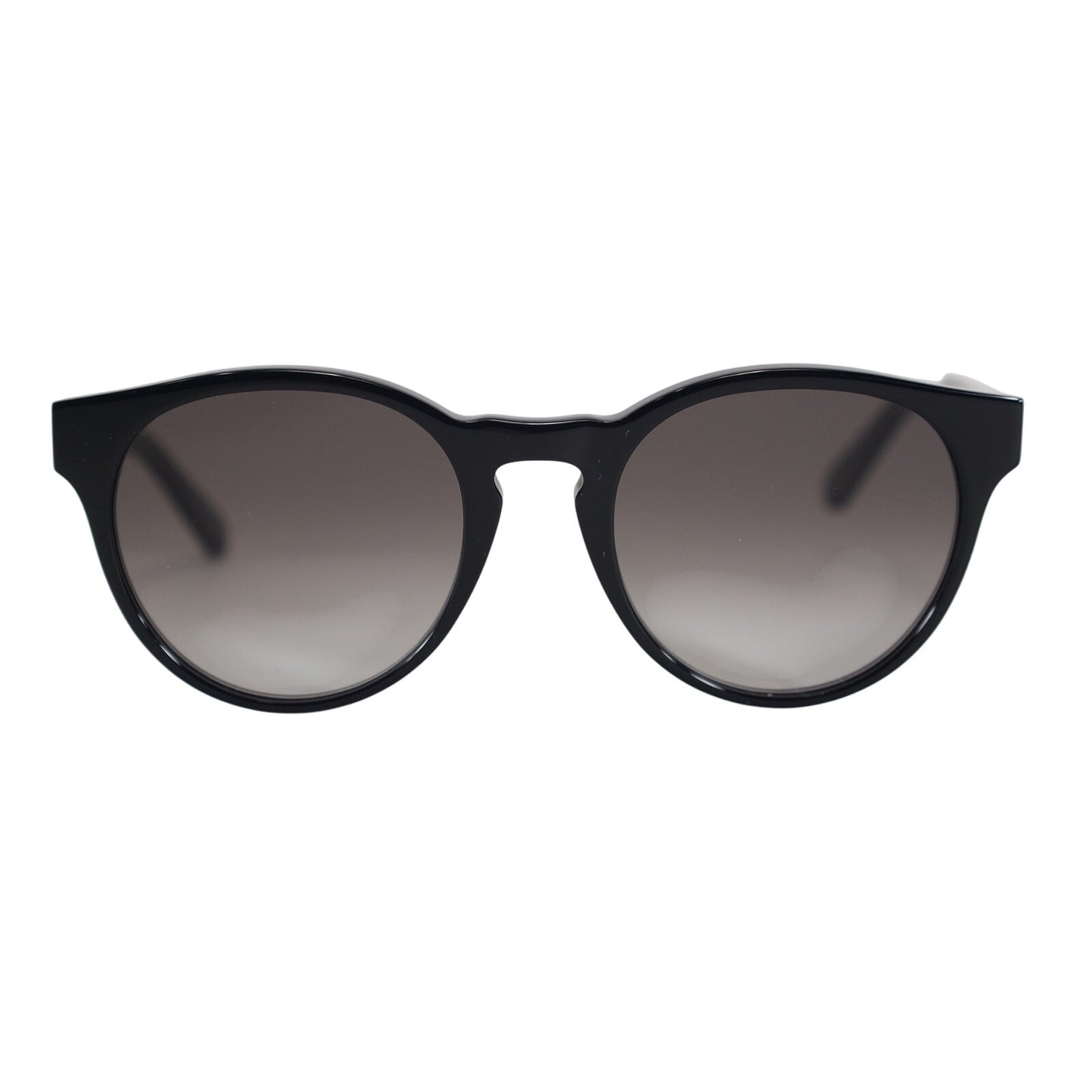 Salvatore Ferragamo Round Sunglasses - Shiny Black