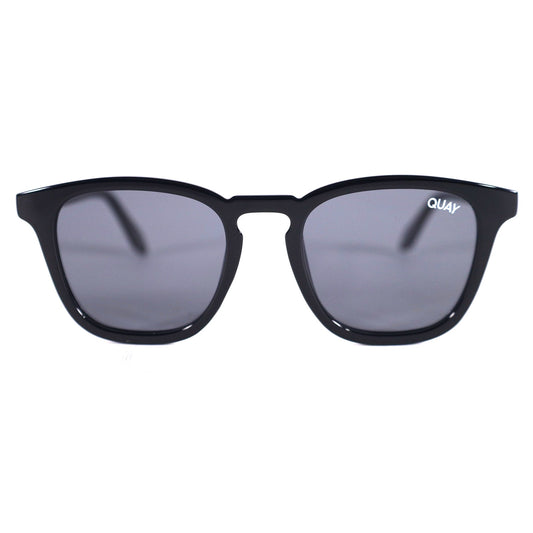 Quay Australia JACKPOT Rounded Square Sunglasses - Black / Smoke RX