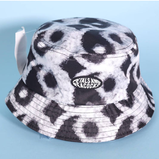 Petals and Peacocks In The Clouds Tie Dye Bucket Hat