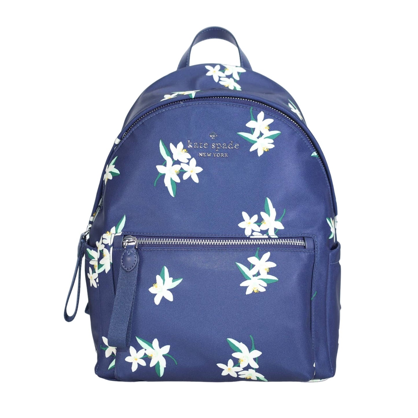 Kate Spade Chelsea Orange Blossom Nylon Back Pack - Parisian Navy Multi