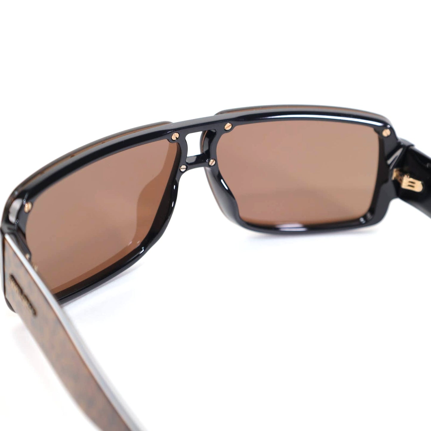 Jimmy Choo MORRIS Rectangle Sunglasses – Brown / Leopard Print