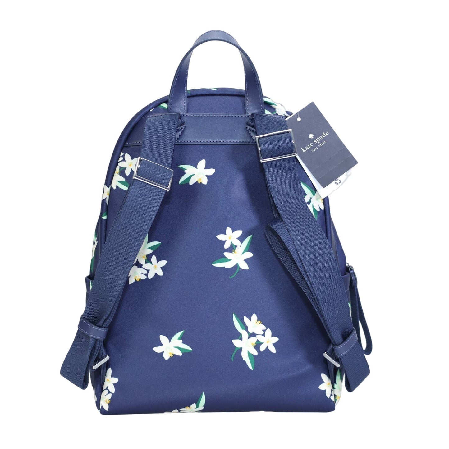 Kate Spade Chelsea Orange Blossom Nylon Back Pack - Parisian Navy Multi