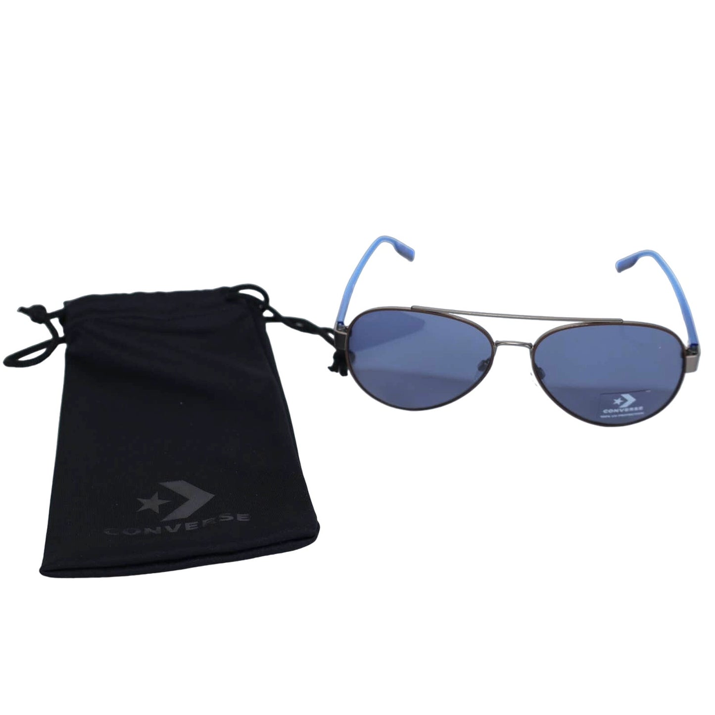 Converse Disrupt Aviator Sunglasses – Matte Dark Root / Blue