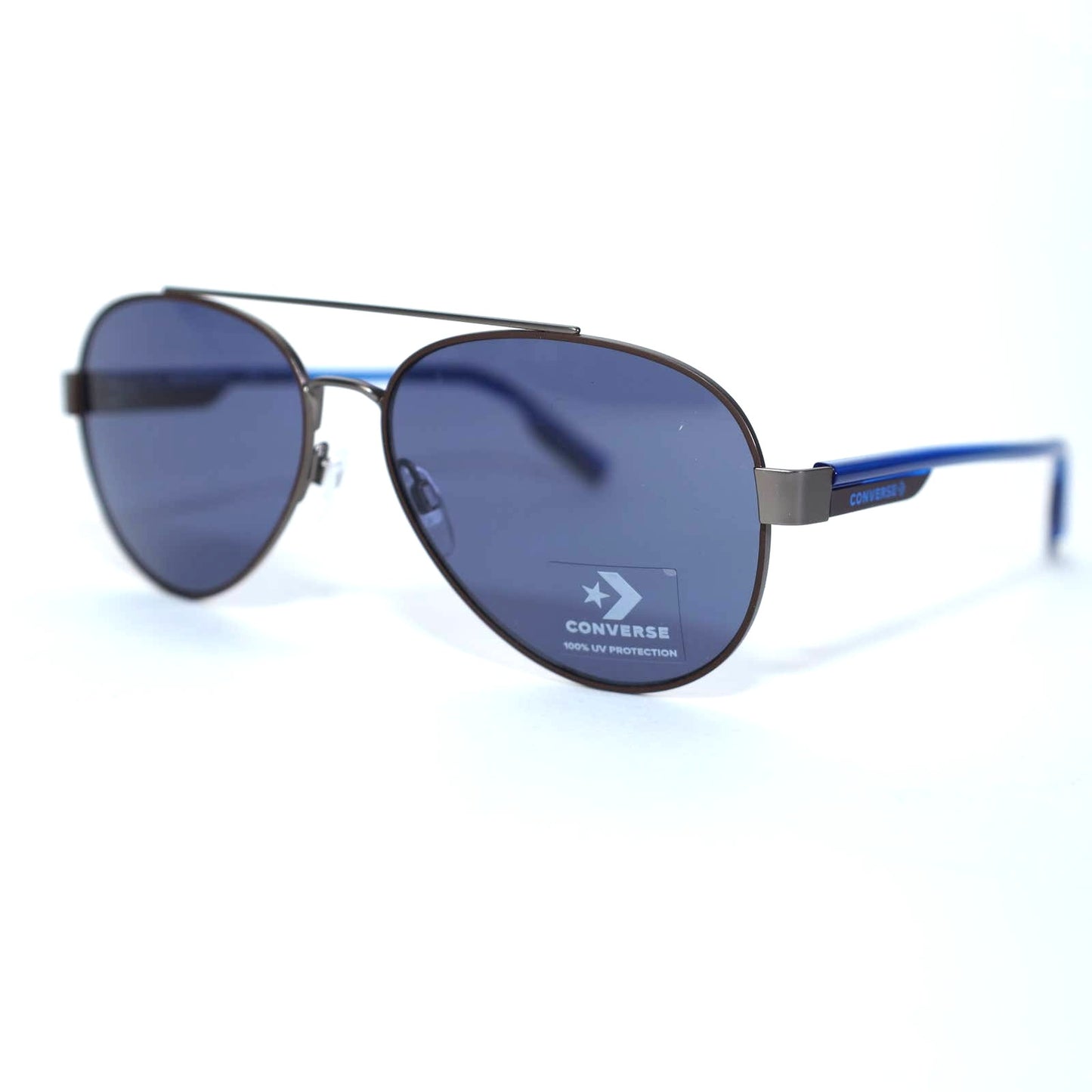 Converse Disrupt Aviator Sunglasses – Matte Dark Root / Blue